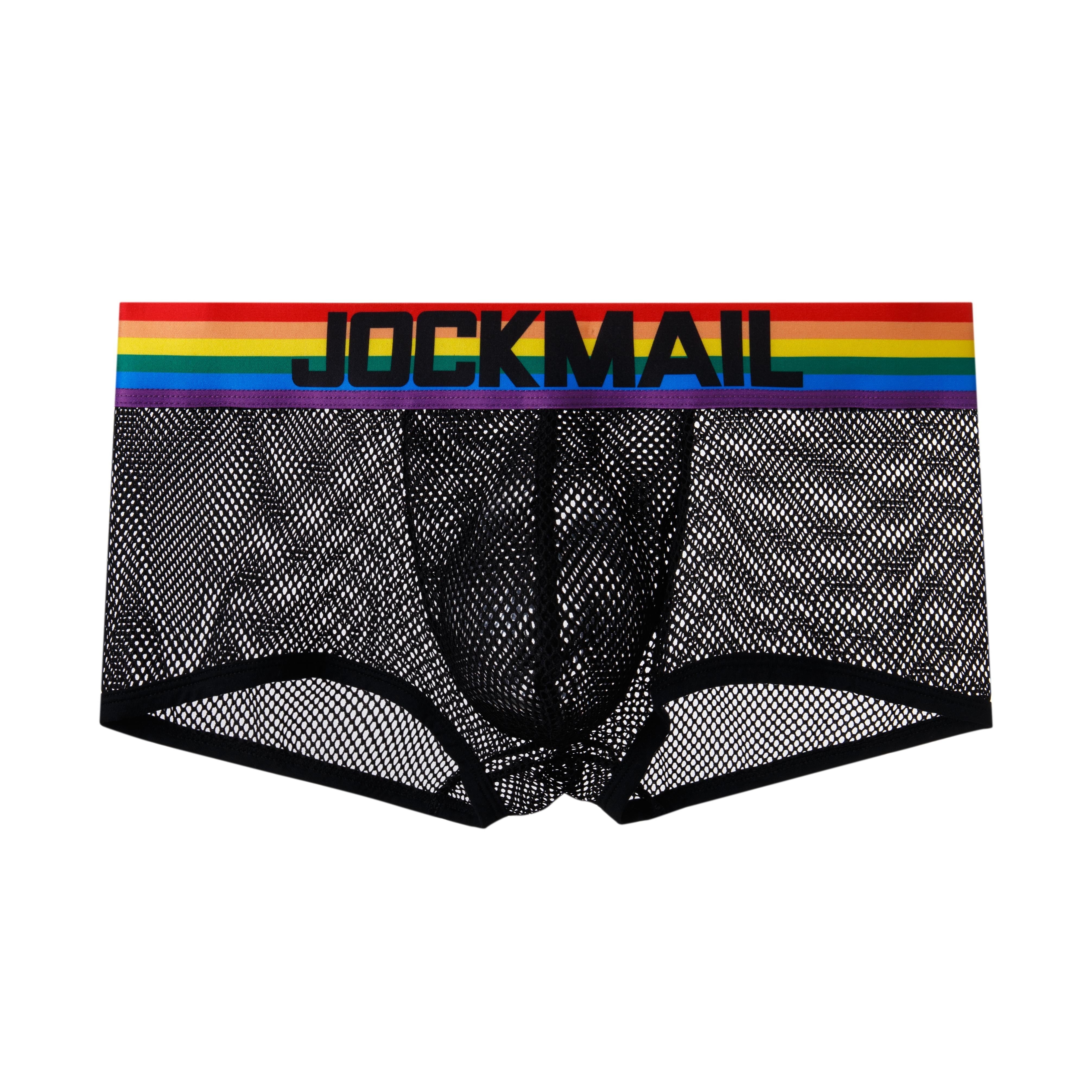 Men's JOCKMAIL JM462 - Mesh Pride Boxer - JOCKMAIL