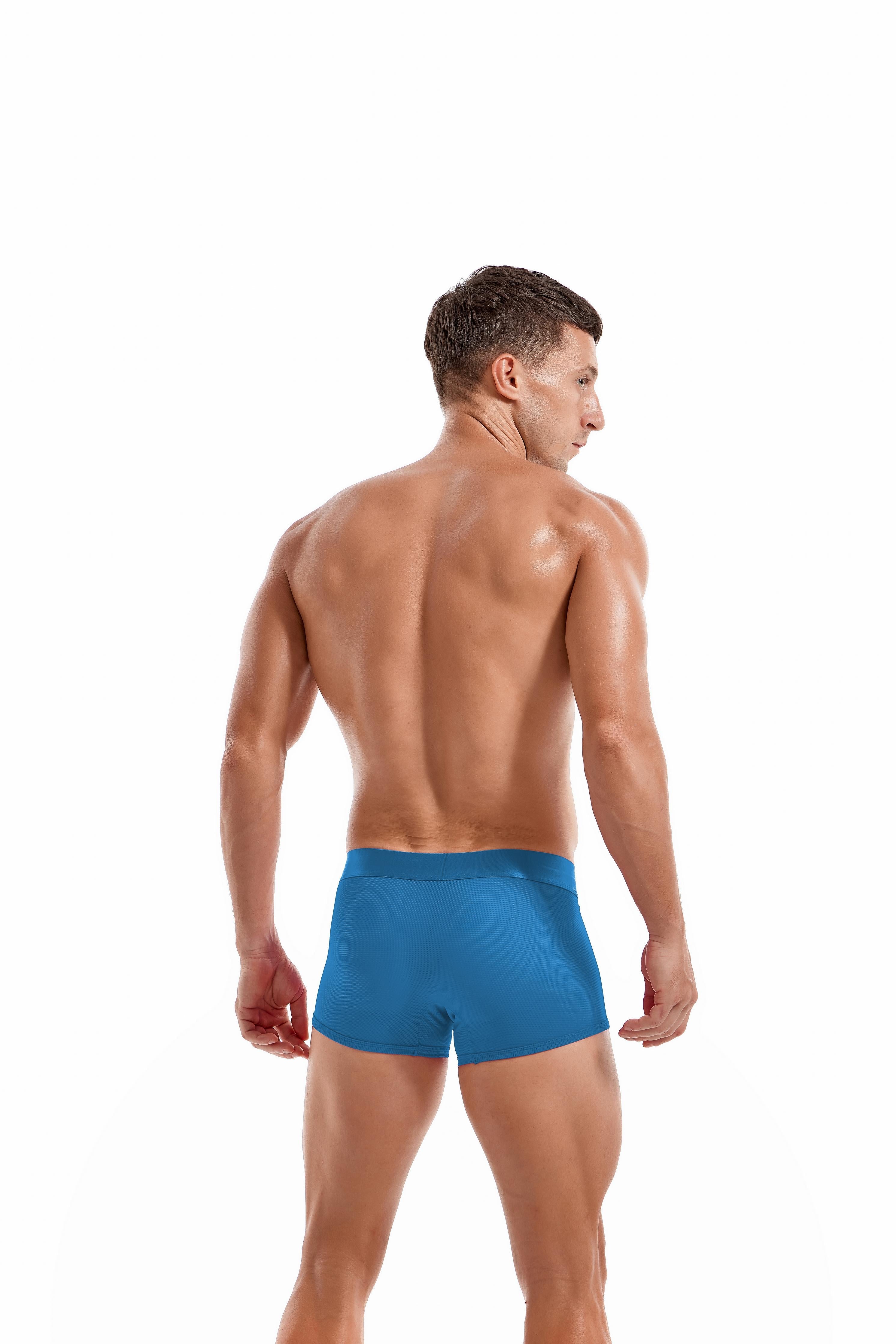 Men's JOCKMAIL JM466 - Monochromatic Mesh Sports Boxer - JOCKMAIL