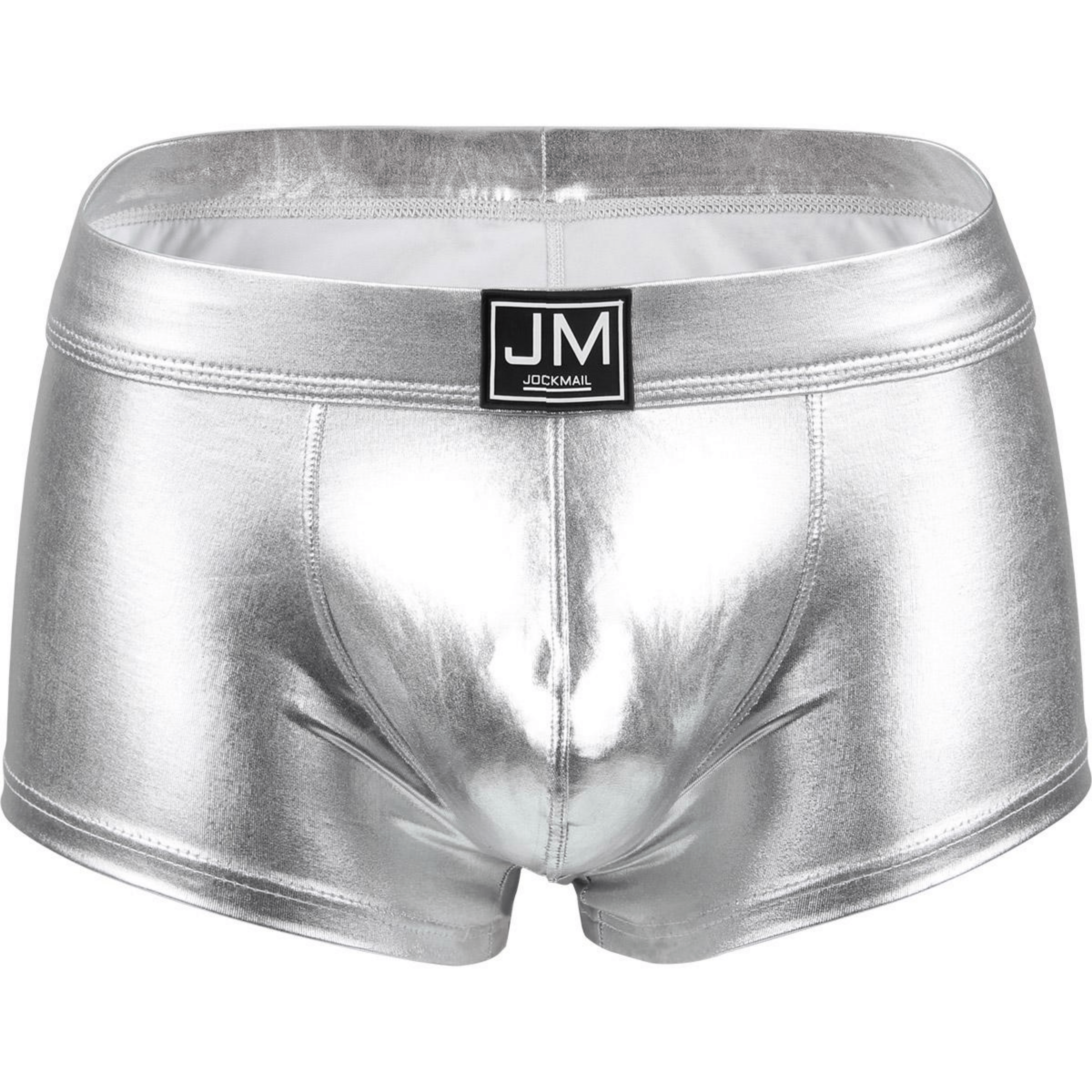 Men's JOCKMAIL JM494 - Pu Leather Shine Boxer - JOCKMAIL